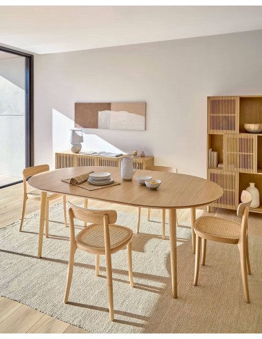 Mesa extensible oval OQUI 140 (220) x 90, chapa...