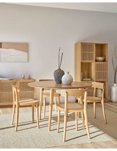 Mesa redonda extensível Oqui 120 (200) x 120,...