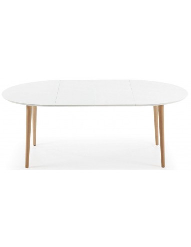 MESA OQUI OVAL 120(200) EXT MADERA NAT LAC MATE 