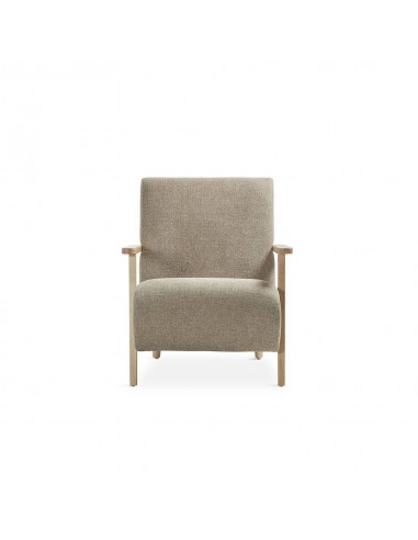 Poltrona design Meghany, tecido topo e madeira...