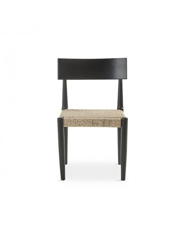 Silla de diseño Nina de madera natural y cuerda...