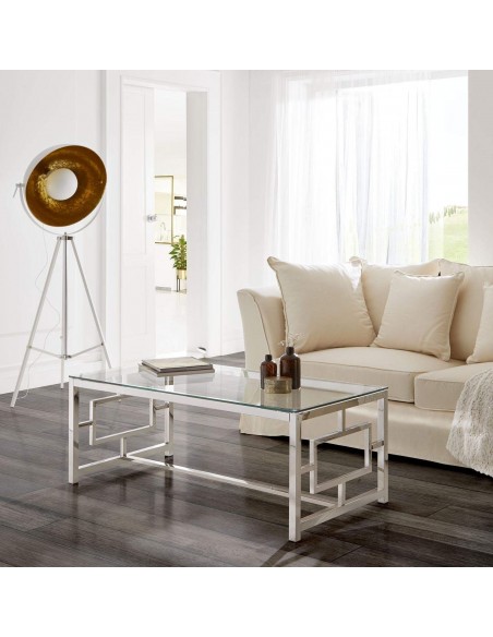 MESA DE CENTRO Geo 120, crista, acero