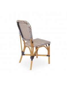 Silla FACTUM de ratán color topo. 2