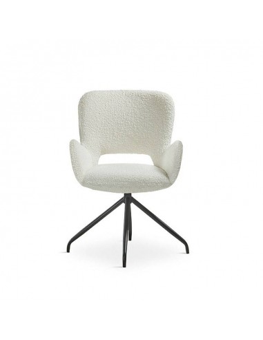 Silla giratoria de diseño SAGU, tejido chenilla...