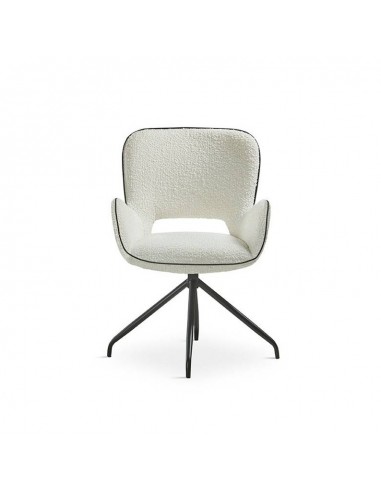 Silla giratoria de diseño SAGU, tejido chenilla...