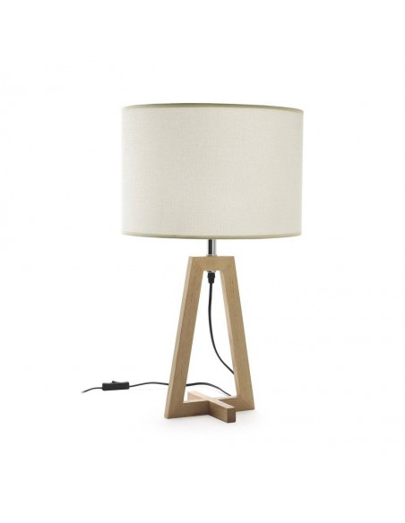 CANDEEIRO DE MESA DE MADEIRA CANDI 68x38 cm.
