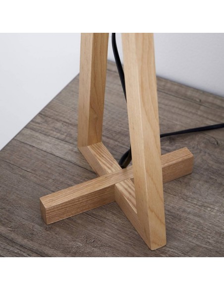 CANDEEIRO DE MESA DE MADEIRA CANDI 68x38 cm.