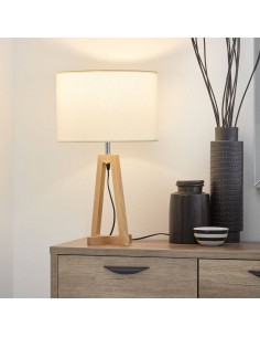 LÁMPARA DE MESA DE MADERA CANDI 68x38 2