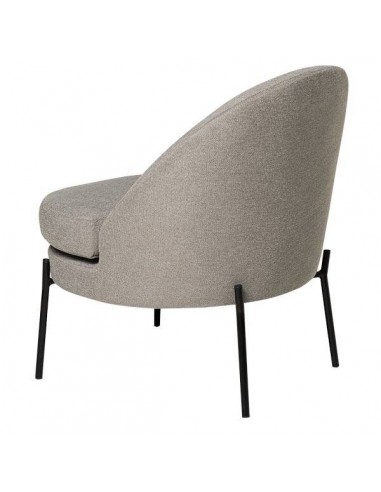 Butaca de diseño EVORA, tejido gris.