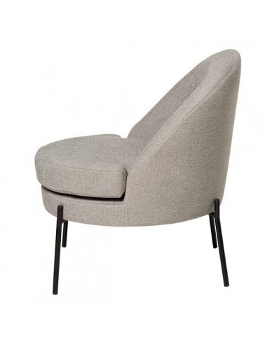 Butaca de diseño EVORA, tejido gris.