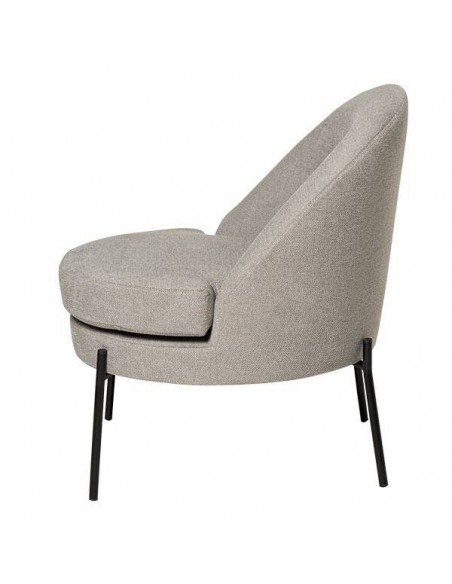Butaca de diseño EVORA, tejido gris.