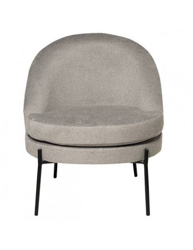 Butaca de diseño EVORA, tejido gris.