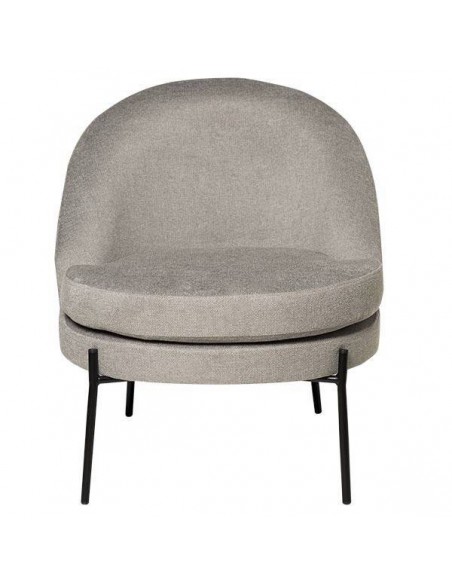 Butaca de diseño EVORA, tejido gris.