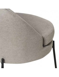 Butaca de diseño EVORA, tejido gris. 2