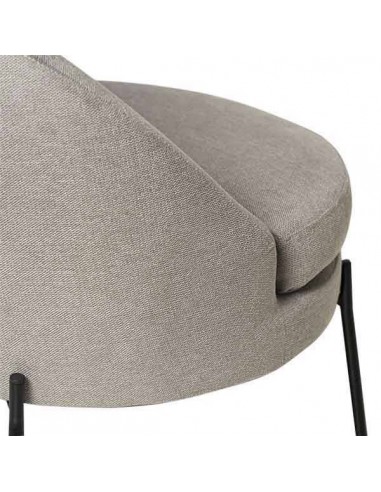 Poltrona design EVORA, tecido cinza.