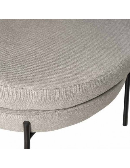 Butaca de diseño EVORA, tejido gris.