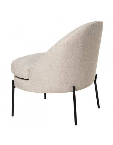 Butaca de diseño EVORA, tejido beige.