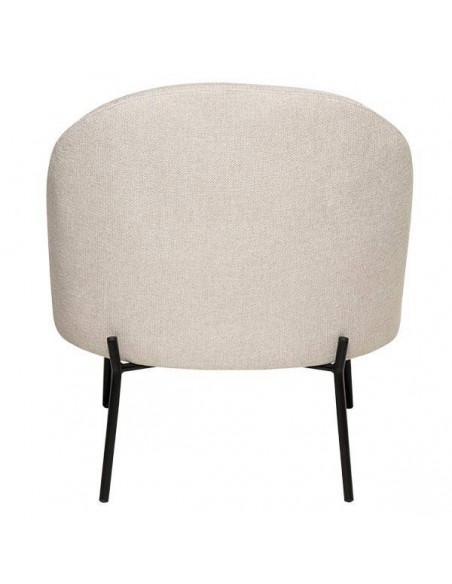 Poltrona design EVORA, tecido bege.