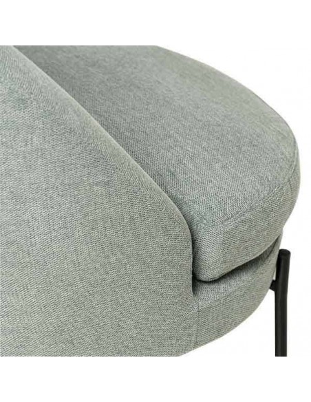 Poltrona design EVORA, tecido Menta.