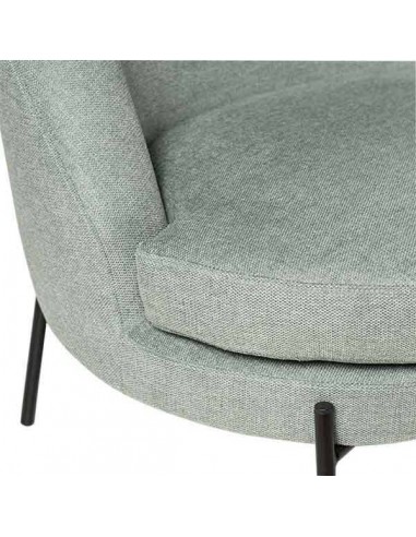 Poltrona design EVORA, tecido Menta.