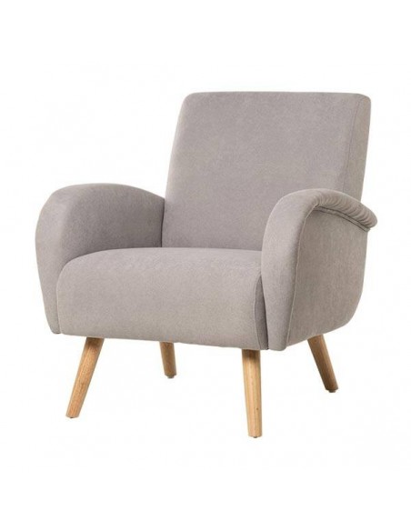 Butaca de diseño FERRARA, tejido Gris.