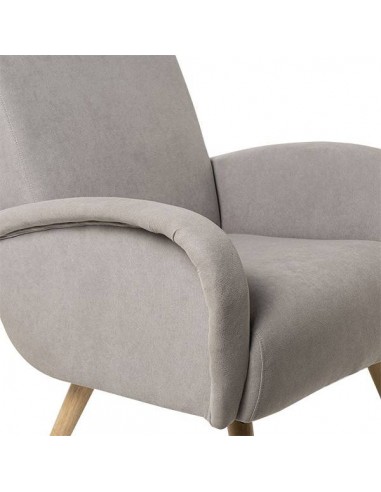 Butaca de diseño FERRARA, tejido Gris.