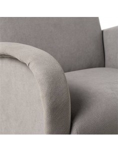 Poltrona design FERRARA, Tecido cinza. 2