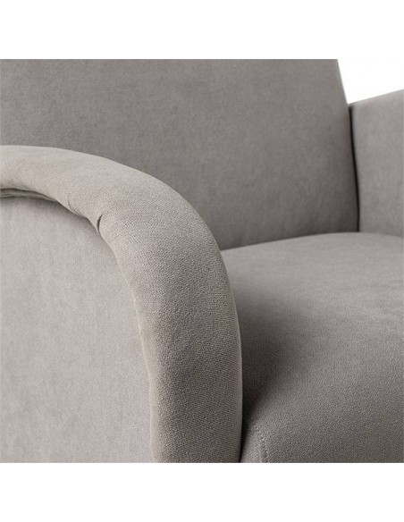 Butaca de diseño FERRARA, tejido Gris.