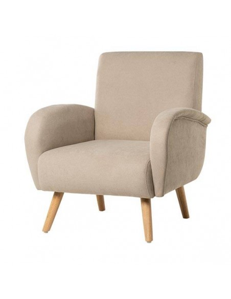 Poltrona design FERRARA, Tecido Bege.