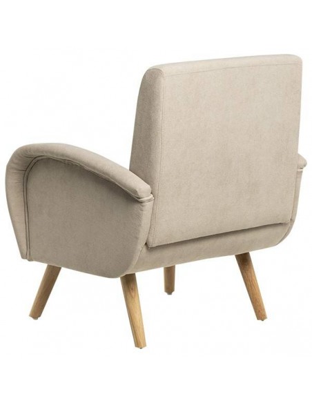 Butaca de diseño FERRARA, tejido Beige.