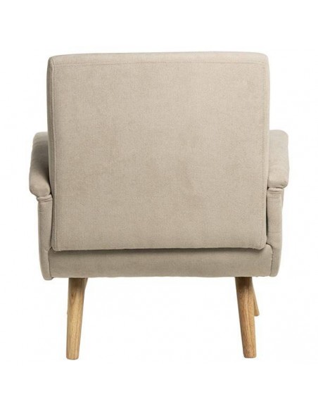 Poltrona design FERRARA, Tecido Bege.