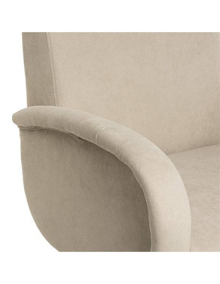 Butaca de diseño FERRARA, tejido Beige.