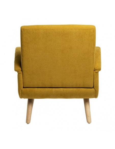 Poltrona design FERRARA, Tecido Mostarda.