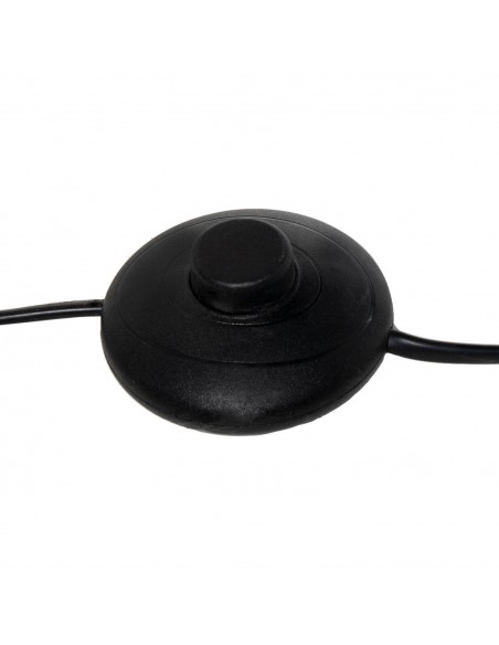 Candeeiro de pé CHERA 165, tecido e metal em preto.