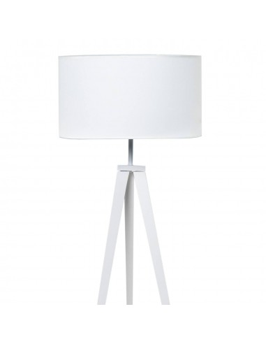 Candeeiro de pé CHERA, tecido e metal em branco.