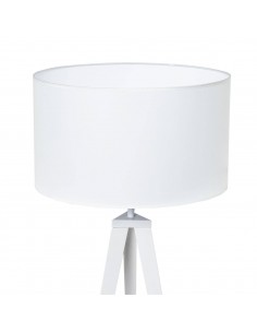 Candeeiro de pé CHERA, tecido e metal em branco. 2