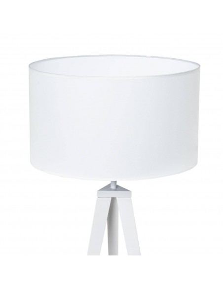 Candeeiro de pé CHERA, tecido e metal em branco.