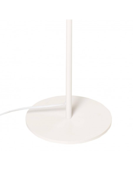 Lámpara de pie LACHAR 160 metal blanco y pantalla en rafina.