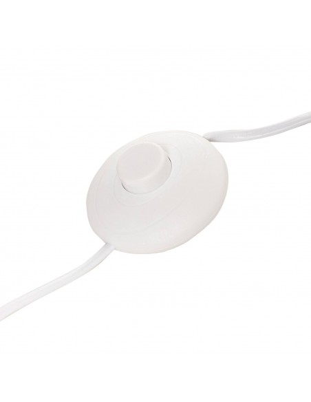 Lámpara de pie LACHAR 160 metal blanco y pantalla en rafina.