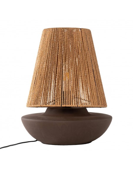 Candeeiro de mesa BEIRES,cor café.