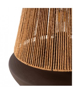 Candeeiro de mesa BEIRES,cor café. 2