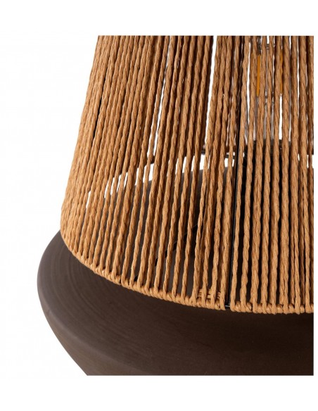 Lámpara de sobremesa BEIRES color café.