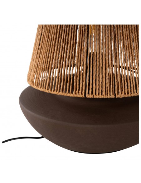 Lámpara de sobremesa BEIRES color café.