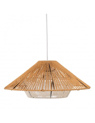 Lámpara de techo BRENES, metal y cuerda de cañamo.
