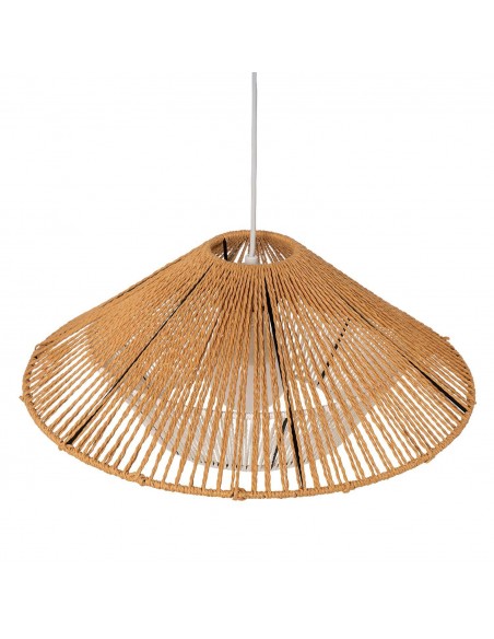 Candeeiro de teto BRENES, metal e corda de cânhamo.