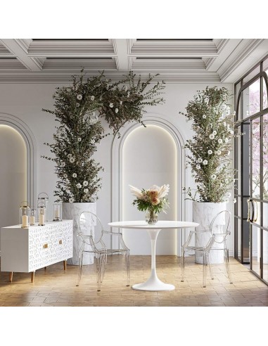 cadeira com braços neoclássico Bourbon GHOST,...