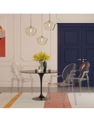 cadeira com braços neoclássico Bourbon GHOST,...