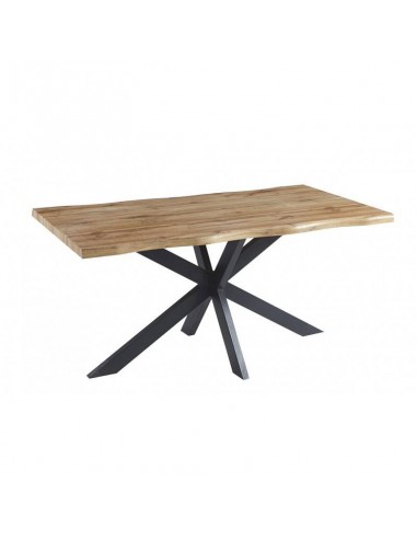 Mesa ARGO 180 x 90, DM nogal claro y metal negro