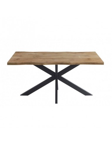 Mesa ARGO 180 x 90, DM nogal claro y metal negro
