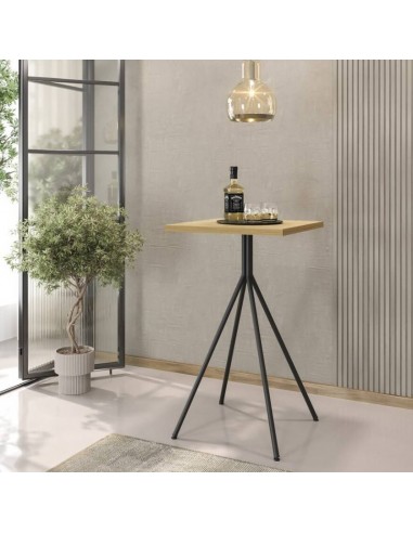 Mesa alta BISTRÓ 60x100, mel com pé metálico...